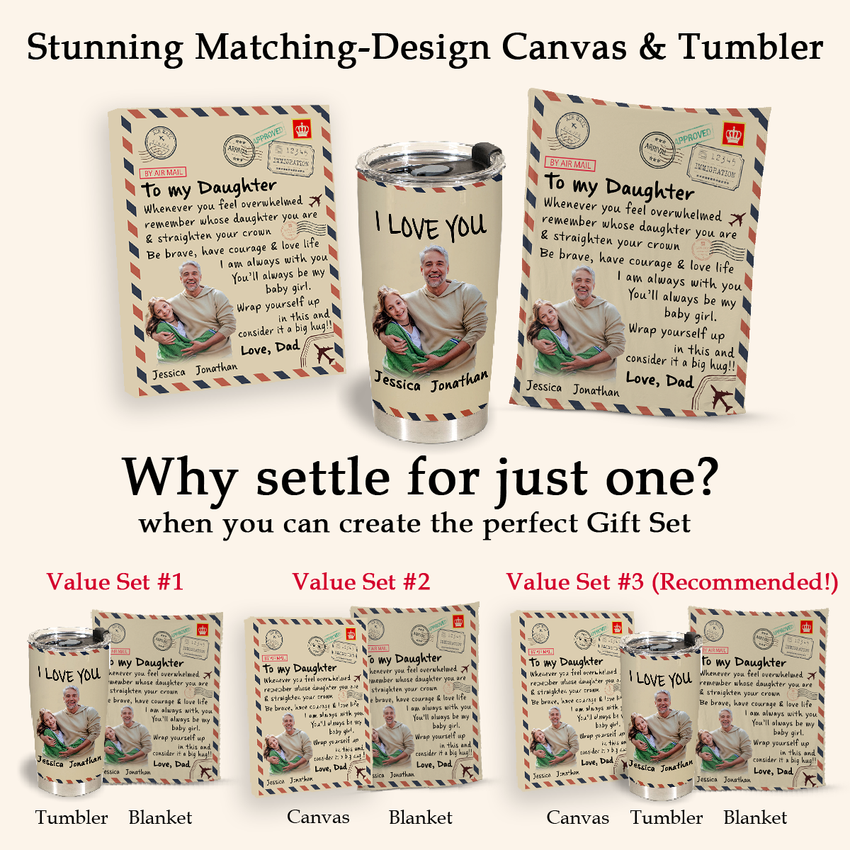 Gift For Daughter Blanket, To My Daughter Whenever You Feel Overwhelmed Remember Whose Daughter You Are, Letter From Dad