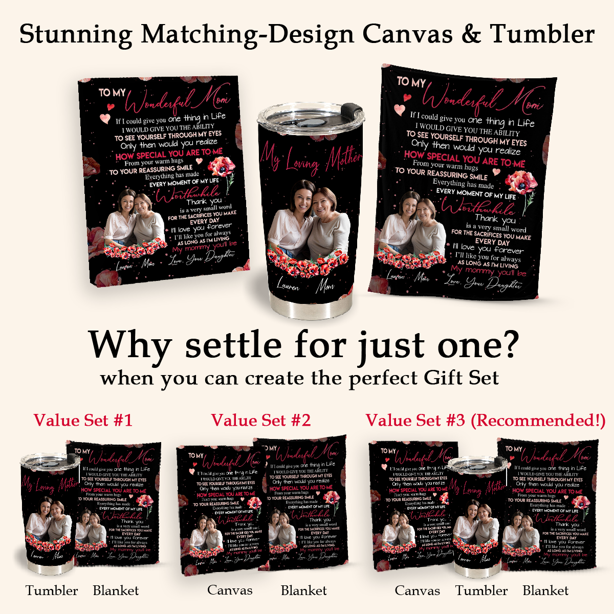 Gift For Mother Blanket, To My Mom I'll Love You Forever - Love From Daughter