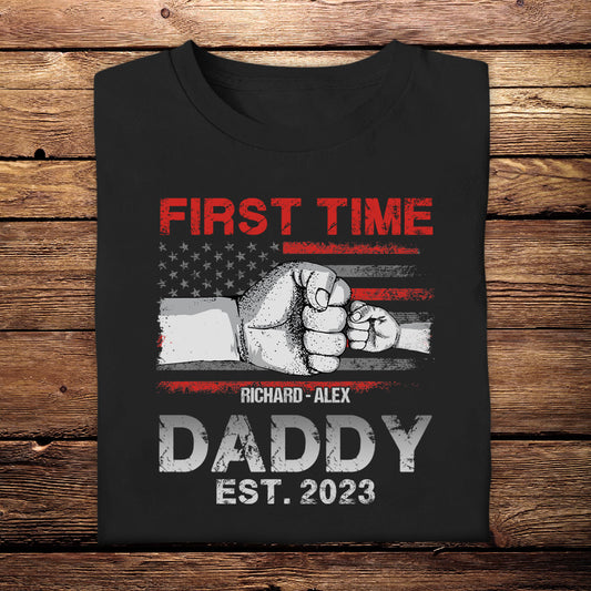 First Time Daddy - Personalized Apparel - Gift For Father 3_d993c56d-dafd-4baf-b8eb-a12f12618984.jpg?v=1682567300