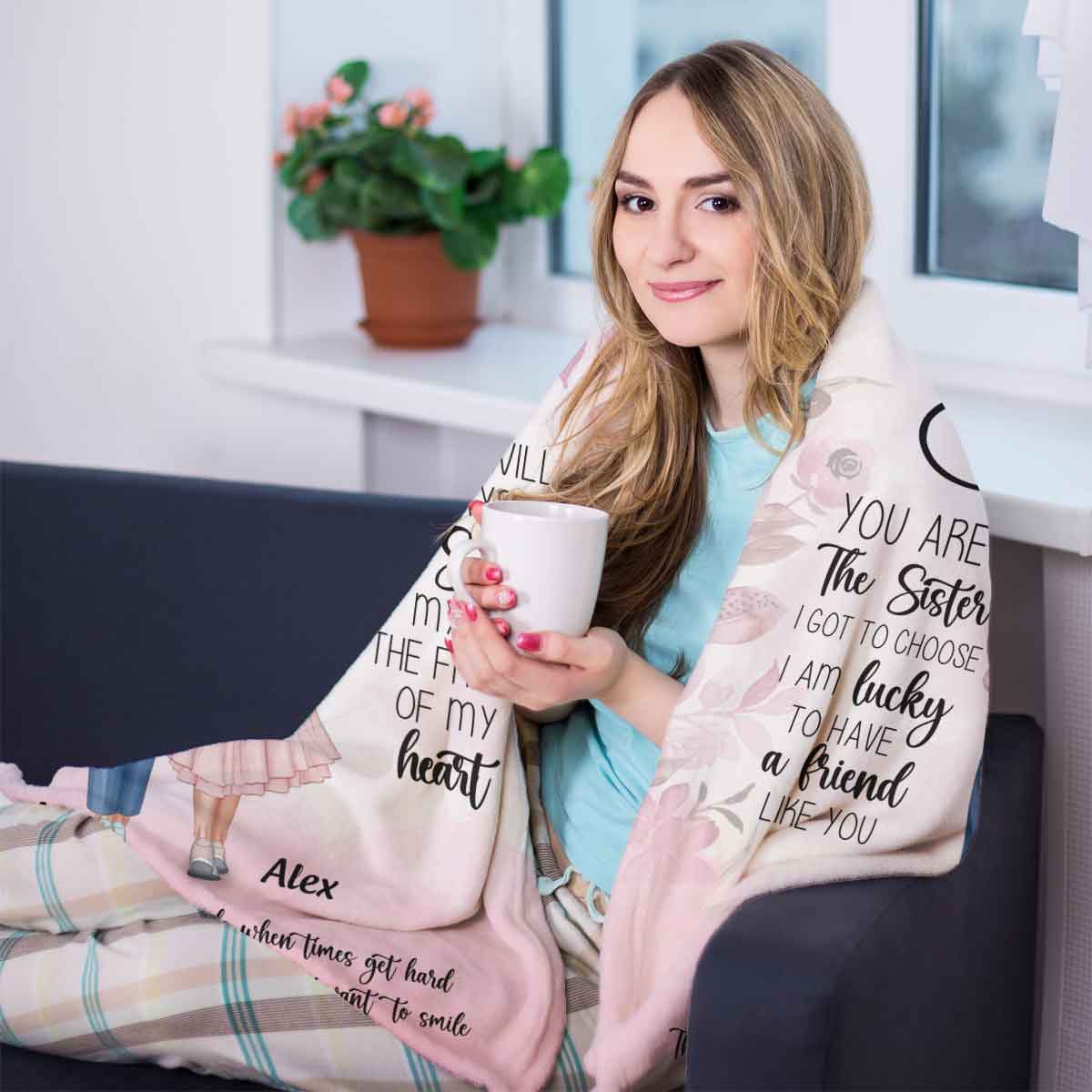 You Are The Sister - Personalized Blanket - Birthday, Friendship's Day Gift For Her, Besties, Friends 3_3f34861a-d911-475c-b384-ec210f3d17d4.jpg?v=1677483322