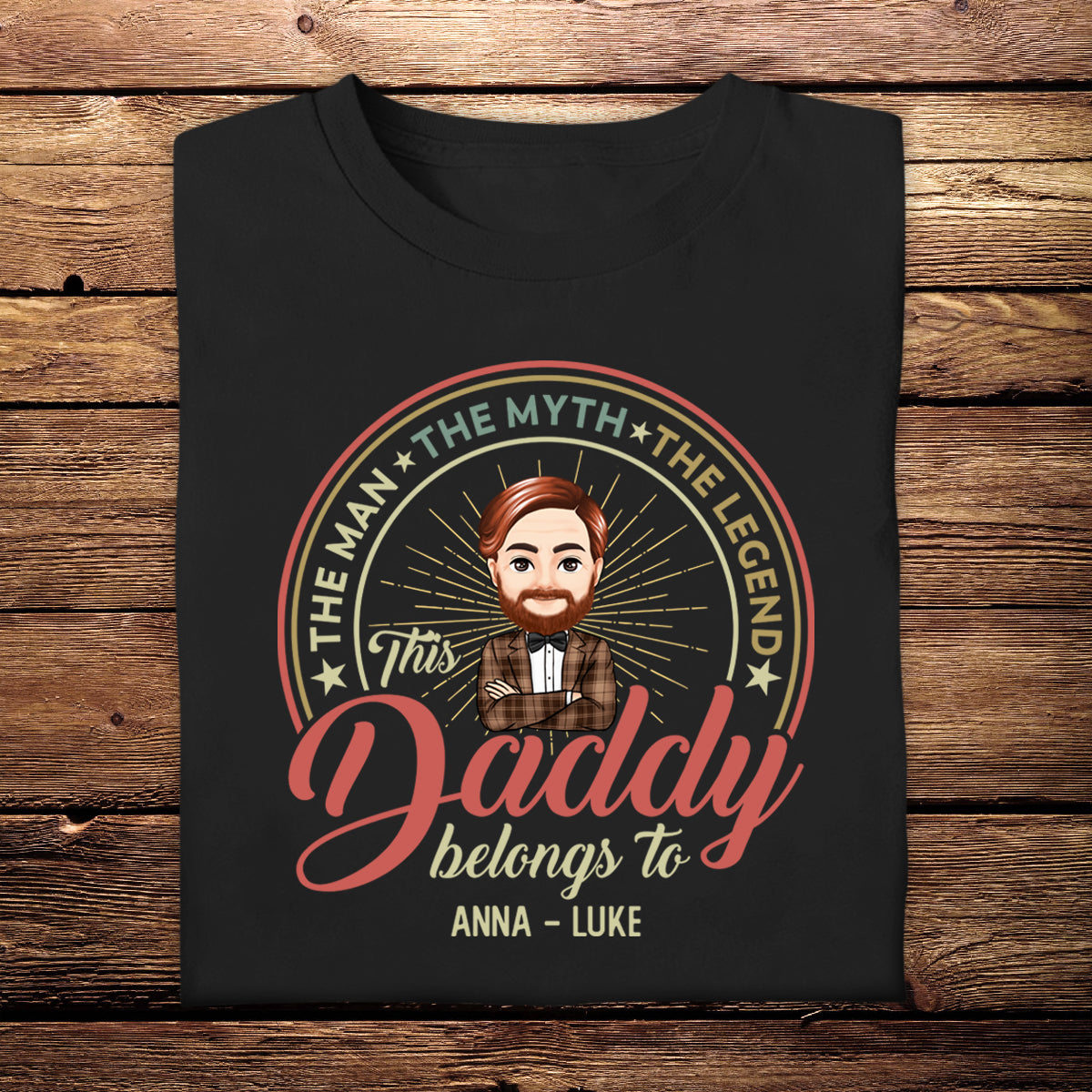 Daddy Belongs To - Personalized Apprael - Gift For Father