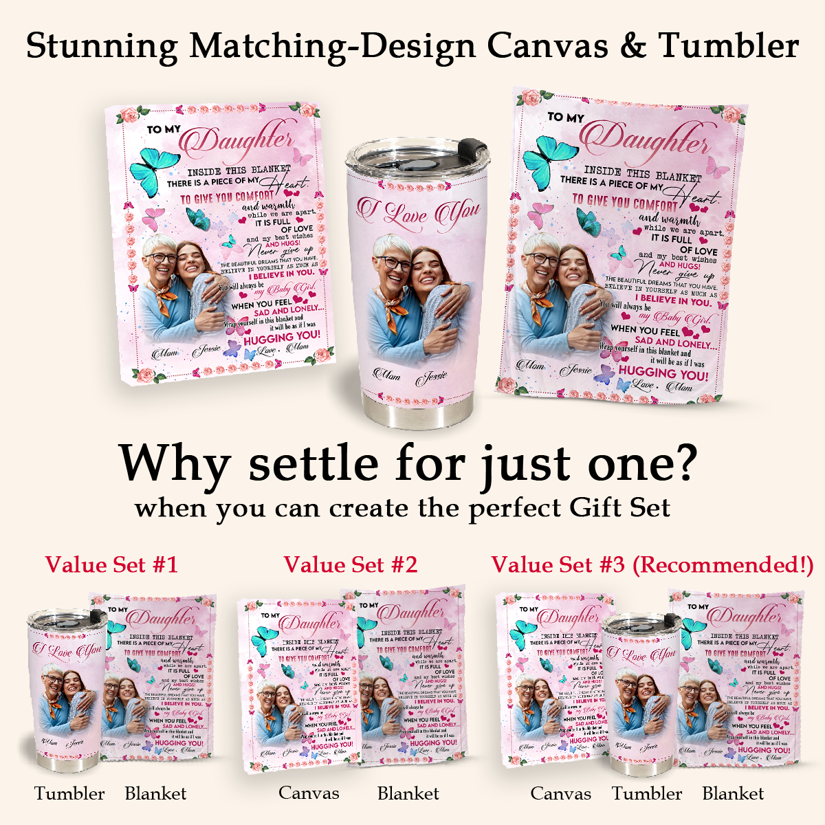 Personalized Picture Quilt - To My Daughter I Believe In You - Mom To Daughter, Personalized Gift For Daughter