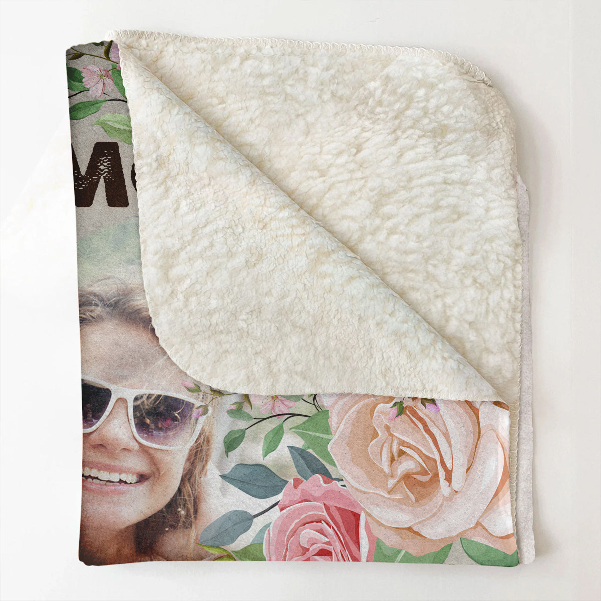 Vintage Floral To My Mom - Personalized Blanket - Loving, Birthday, Mother's Day Gift For Mom, Mother