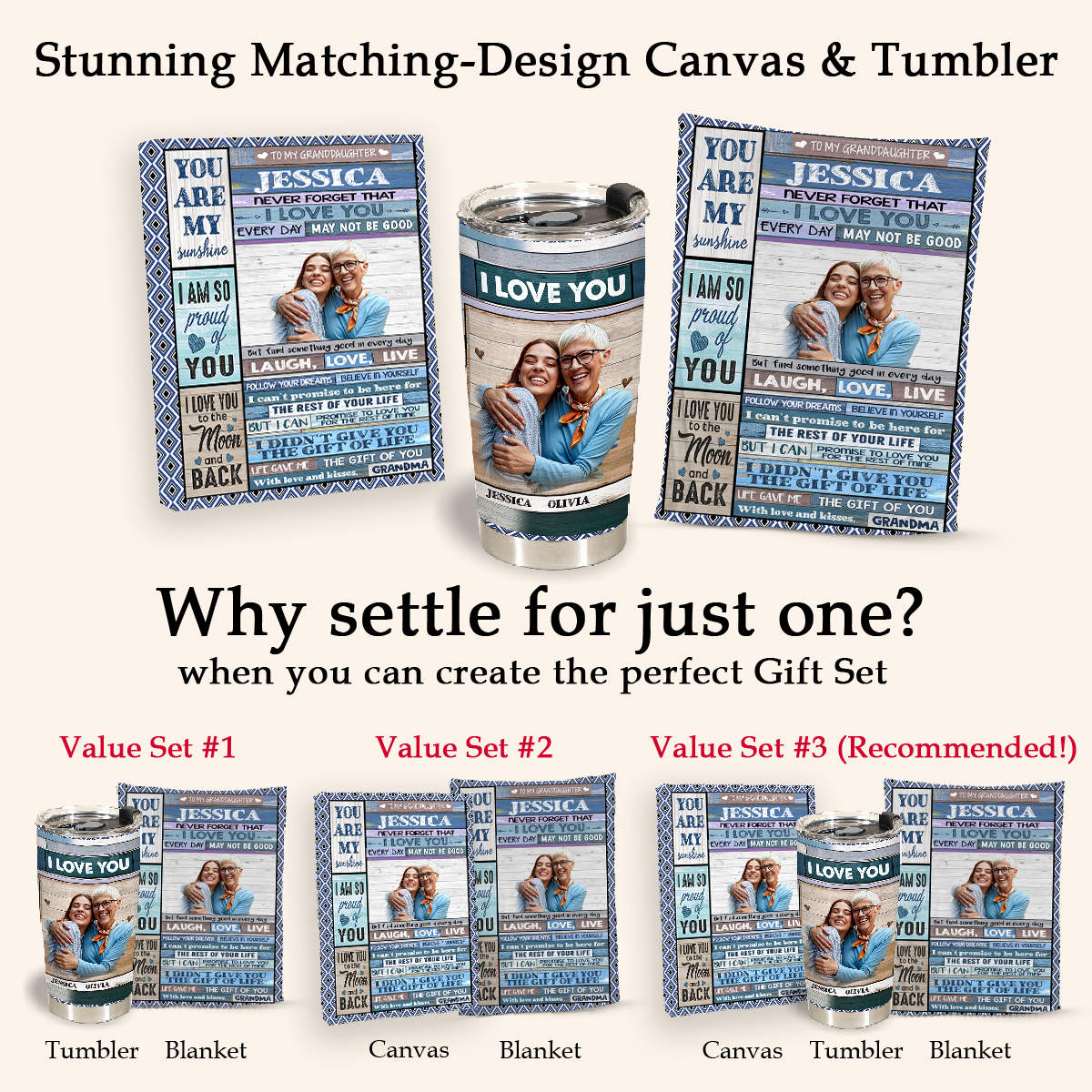 Grandma To Granddaughter You Are My Sunshine Fleece Blanket - Quilt Blanket