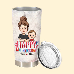 Dear Mommy Happy 1St Mother's Day - Personalized Tumbler - Gift For Soon To Be Mom, Newborn Mom, Mama