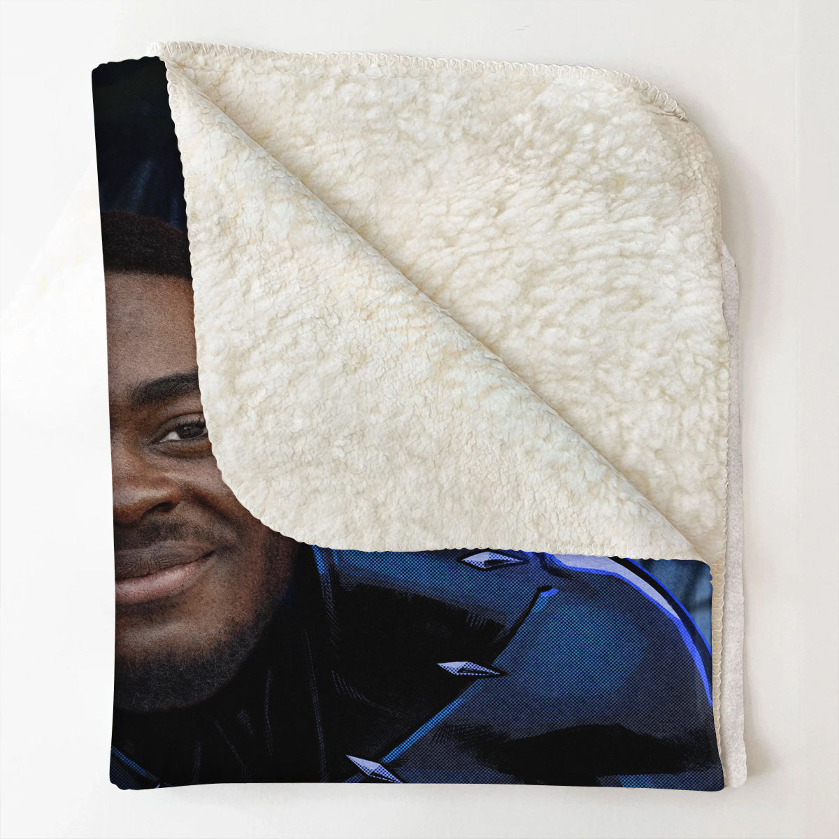 Custom Face Black Panther - Personalized Blanket - Gift For Father, Dad, Father's Day 3_de14ecca-0abc-4c6c-80a4-803812b45104.jpg?v=1682586445