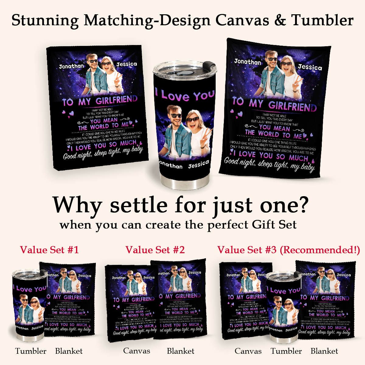 Best Valentine Gift For Girlfriend, To My Girlfriend You Mean The World To Me Live Preview