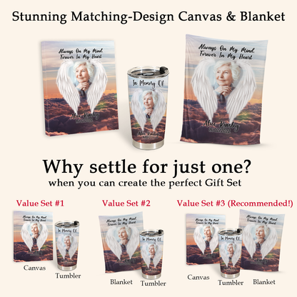 In Memory Of Gift - Forver In My Heart - Best Personalized Coffee Tumbler