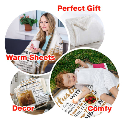 Best Valentine Gift For Husband, You Are The Most Incredible Man Upload Photo Blanket 4_39.jpg?v=1673839843