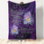 To My Daughter-In-Law - You're Also My Daughter-in-Heart Butterfly Purple Blanket Gift From Mother-in-law Birthday Gift Home Decor Bedding Couch Sofa Soft And Comfy Cozy