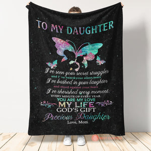 Gift For Daughter Blanket, Butterfly To my Daughter Butterfly You Are My Love My Life - Love From Mom