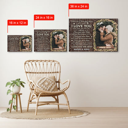 When I Say I Love You More Canvas - Gift For Couple