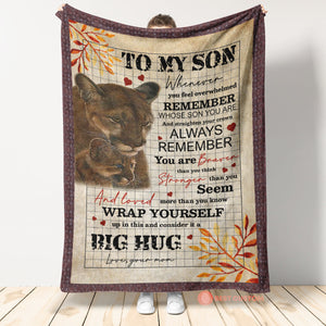 Gift For Daughter Blanket, Wolf To My Daughter Never Feel That You Are Alone - Love From Dad