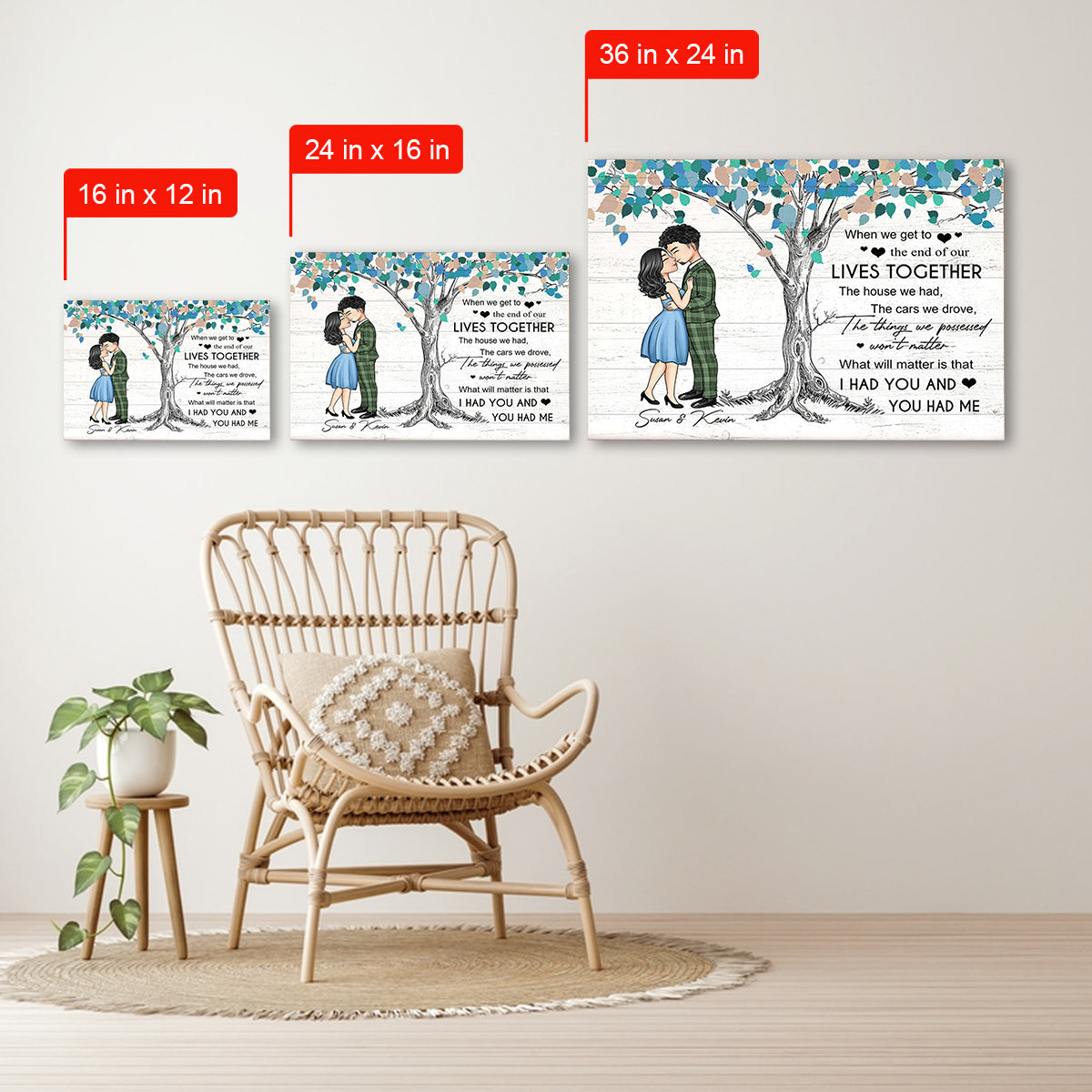 I Had You And You Had Me Personalized Poster - Canvas - Gift For Couple