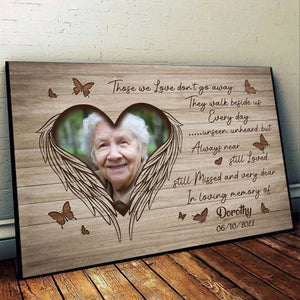 They Walk Beside Us Everyday - Personalized Canvas - Loving, Memorial Gift For Family Members With Lost One