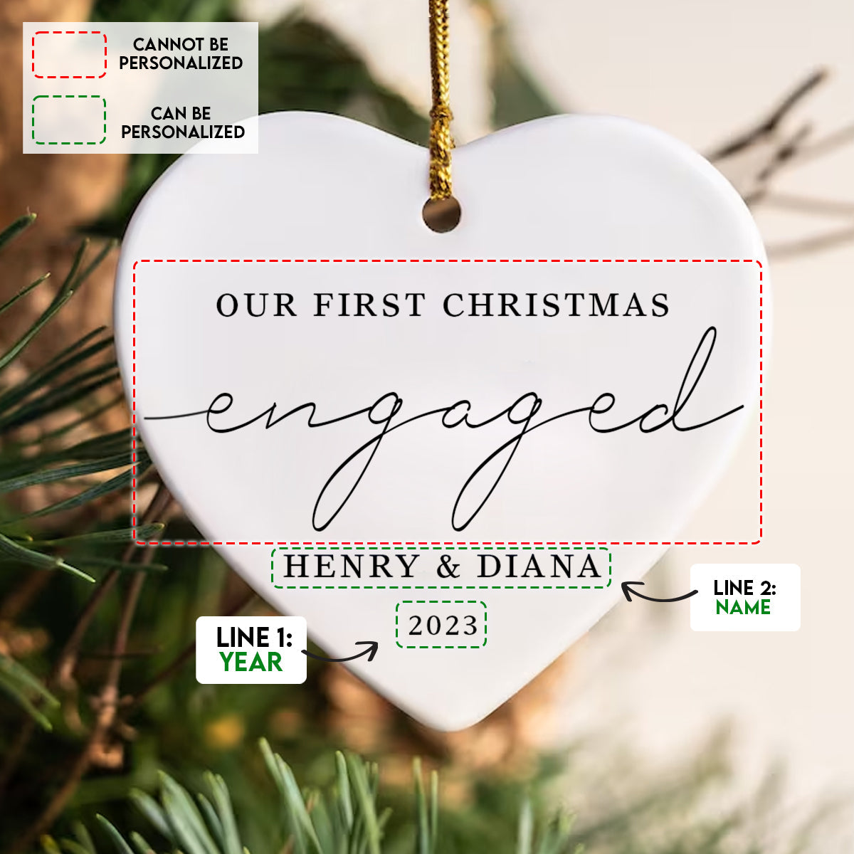 Our First Christmas Engaged - Personalized Ornament - Christmas Gift 4_a3365a8d-5e5a-4be2-9db3-35cdfc20c47b.jpg?v=1698636780