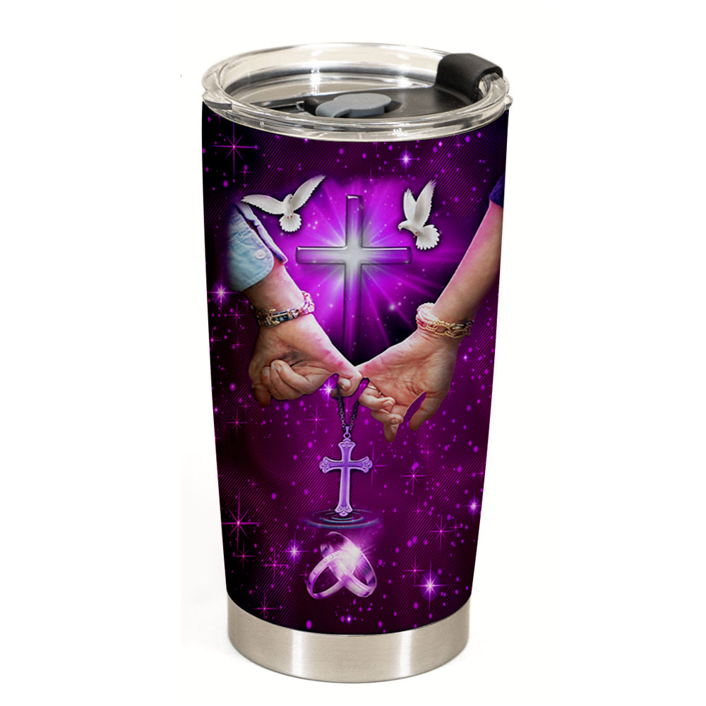 I Love You Forever And Always - Personalized Tumbler - Gift For Wife