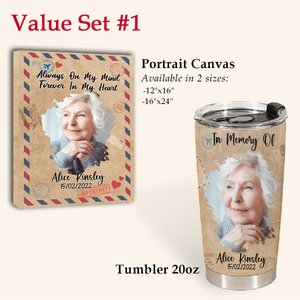 Unique In Memory Of Gifts - Always On My Mind - Tumbler Personalized