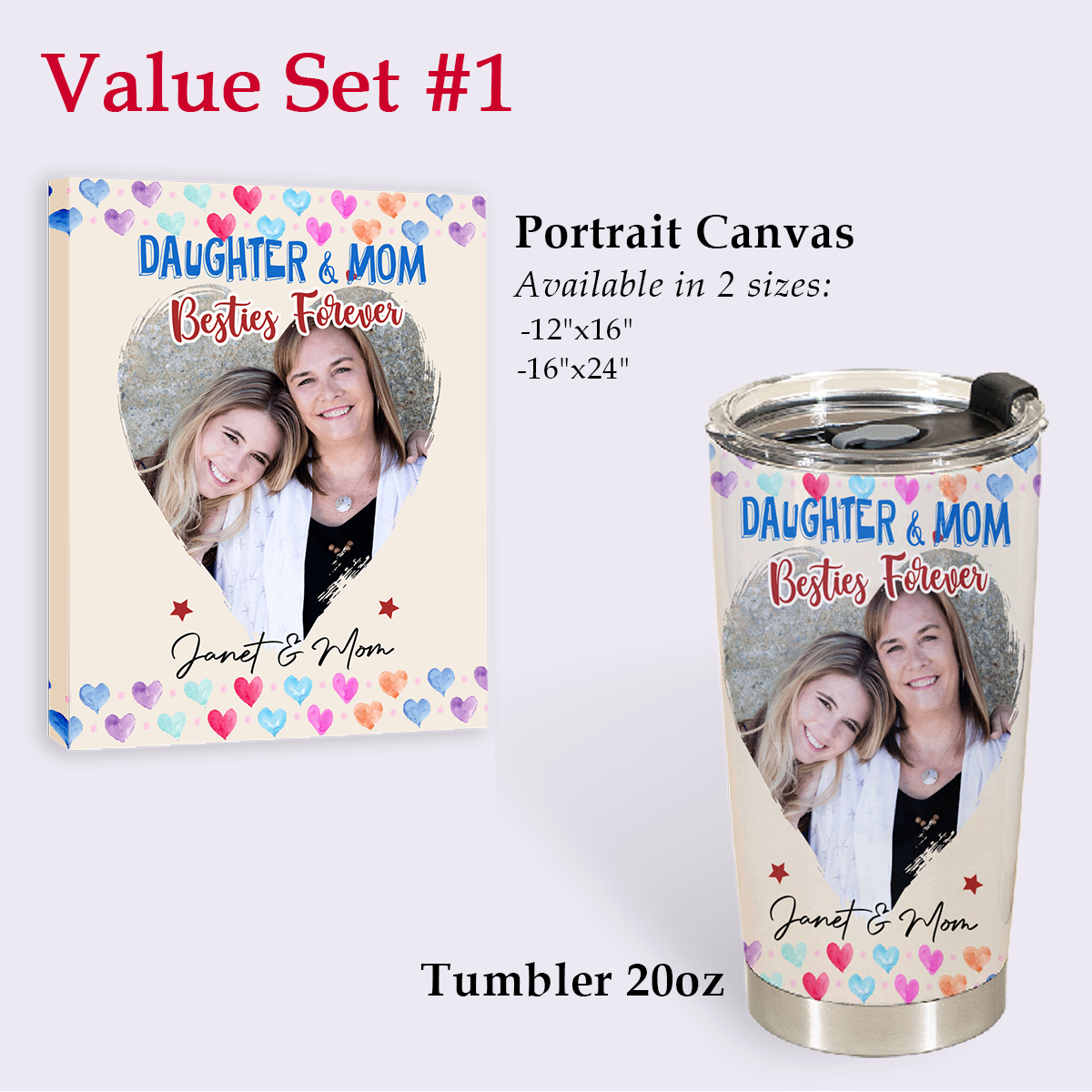 Personal Mother's Day Gifts - Daughter And Mom Besties Forever - Coffee Tumbler Personalized