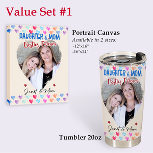 Personal Mother's Day Gifts - Daughter And Mom Besties Forever - Coffee Tumbler Personalized