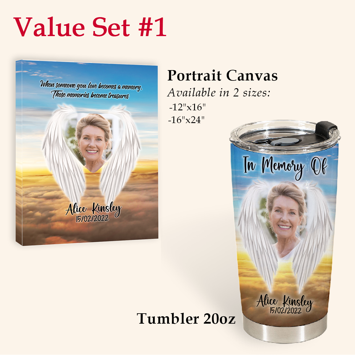 Personalized In Memory Gifts - Those Memories Become Treasures - Personalized Iced Coffee Tumbler