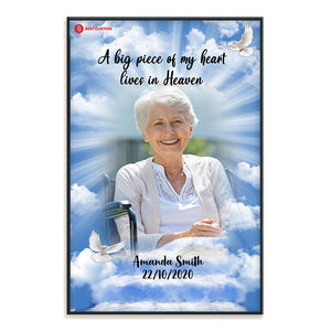 I Will Miss You Until We Meet Again Photo Canvas Memorial