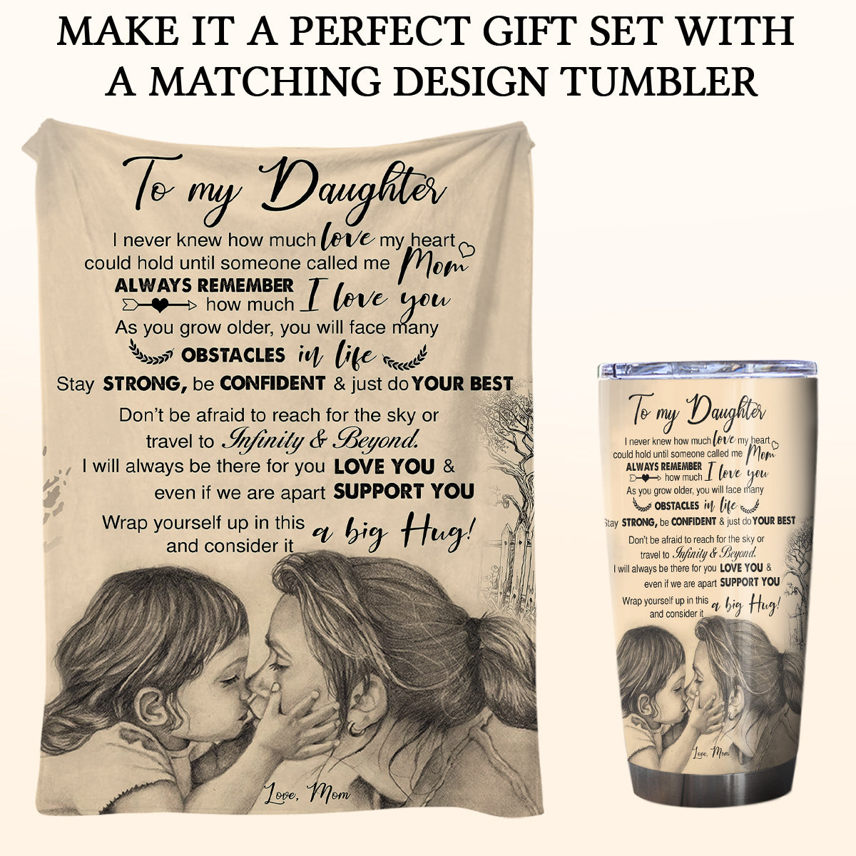 Gift For Daughter Blanket, Daugher Blanket From Mom To My Daughter I Never Knew How Much Love Daughter And Mom Blanket