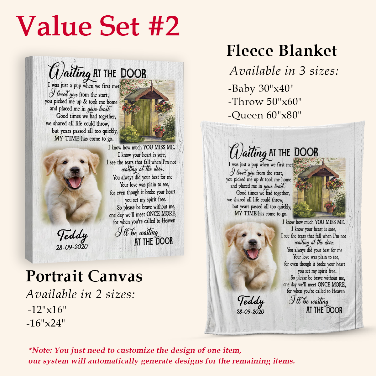 Memorial Blanket For Dog - My Time Has Come To Go - Memorial Gift For Dog Loss