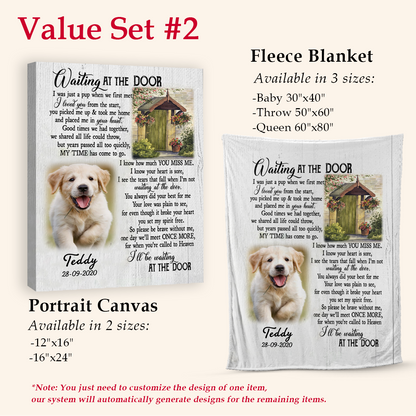 Memorial Blanket For Dog - My Time Has Come To Go - Memorial Gift For Dog Loss
