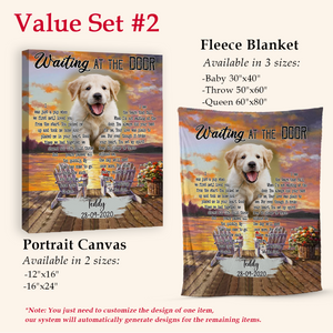 Personalized Dog Memorial Blanket - I Was Just A Pup When We First Met - Dog Memorial Gift For Him