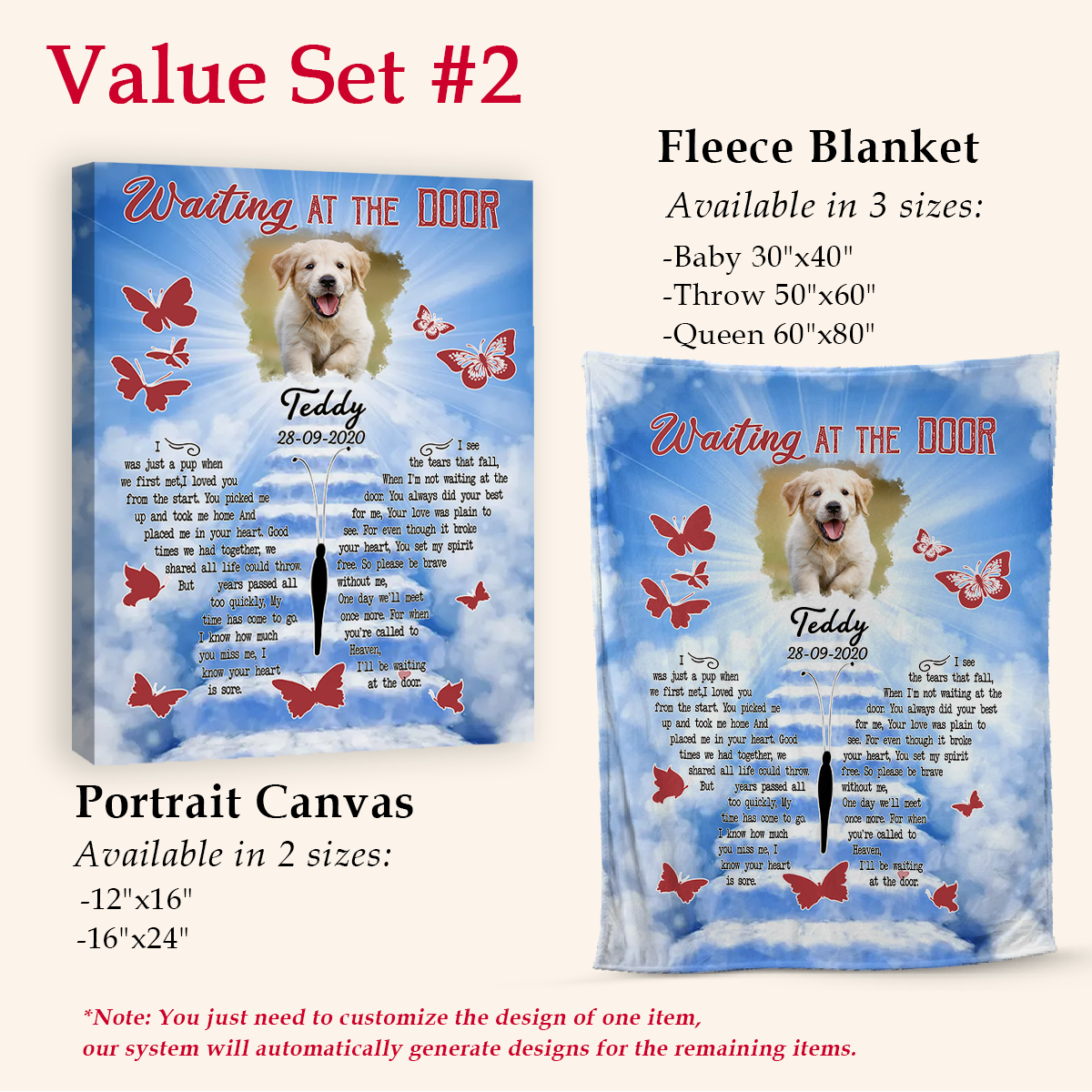 Personalized Dog Memorial Blanket - I Know How Much You Miss Me - Puppy Memorial Gift