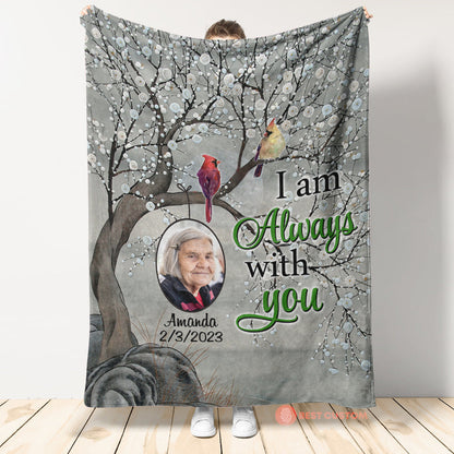 Cardinal Bird - Always With You - Personalized Blanket - Memorial Blanket - Memorial 5_48db0270-afc1-406b-9b00-fabe753292dd.jpg?v=1676427891