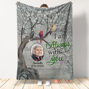 Cardinal Bird - Always With You - Personalized Blanket - Memorial Blanket - Memorial 5_48db0270-afc1-406b-9b00-fabe753292dd.jpg?v=1676427891