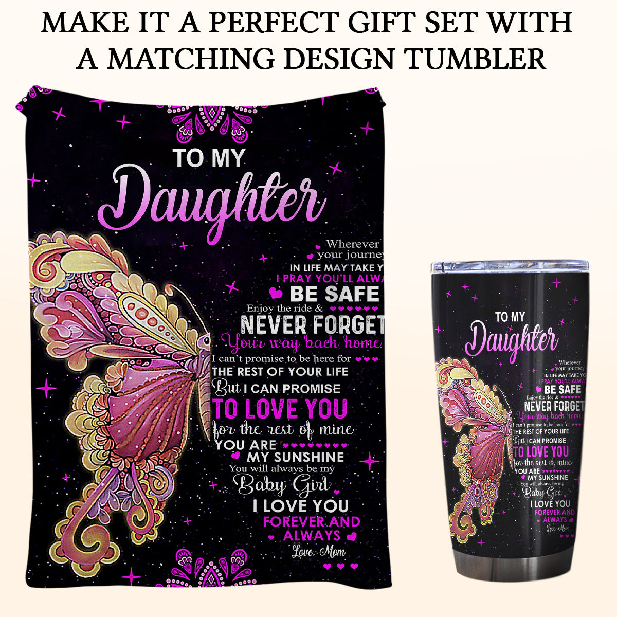 Gift For Daughter Blanket, To My Daughter Blanket, Daughter Blanket, Fleece Blanket, Mink Blanket,Gift For Daughter