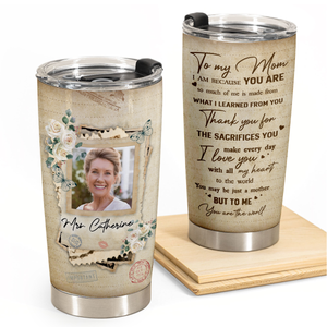 Best Personalized Mother's Day Gifts - But To Me You Are The World - Personalized Tumbler Cup (GIFT SET)