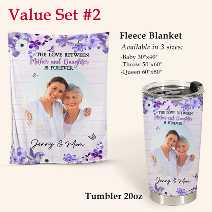 Personalized Mother's Day Gift - The Love Between Mother And Daughter Is Forever - Personalized Stainless Steel Tumbler
