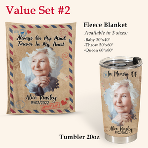 Unique In Memory Of Gifts - Always On My Mind - Tumbler Personalized