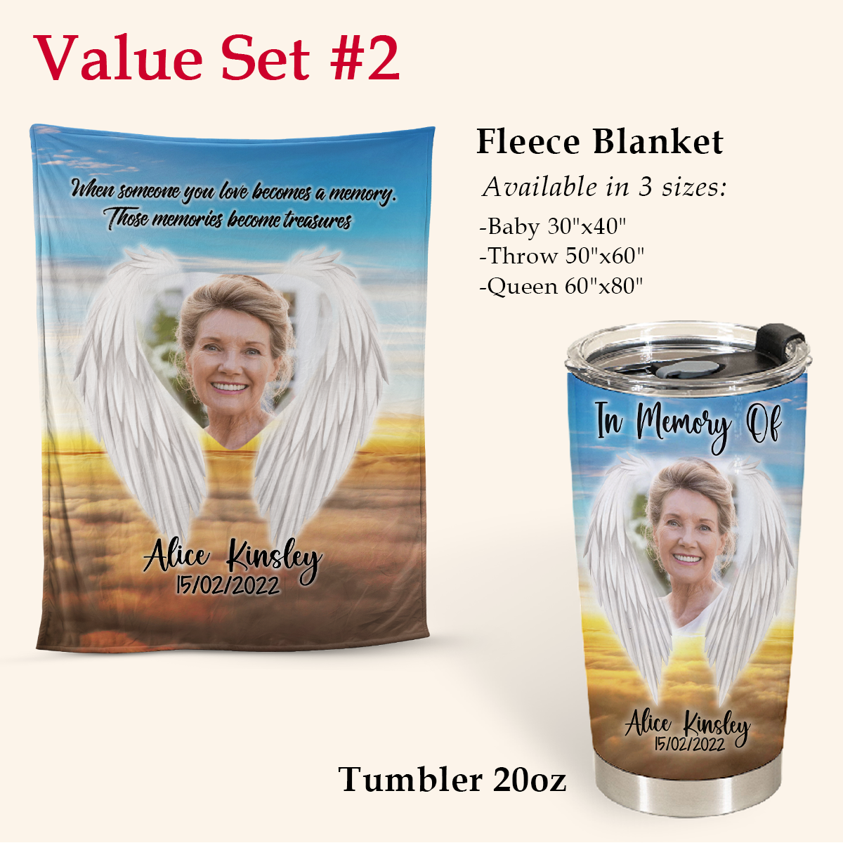 Personalized In Memory Gifts - Those Memories Become Treasures - Personalized Iced Coffee Tumbler