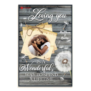 Loving You Is A Wonderful Way To Spend A Lifetime - Personalized Photo Poster & Canvas - Gift For Couple 66_1_1a60068c-443f-44d1-ab61-7d23c84b08d6.jpg?v=1644983297