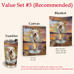 Personalized Dog Memorial Blanket - I Was Just A Pup When We First Met - Dog Memorial Gift For Him