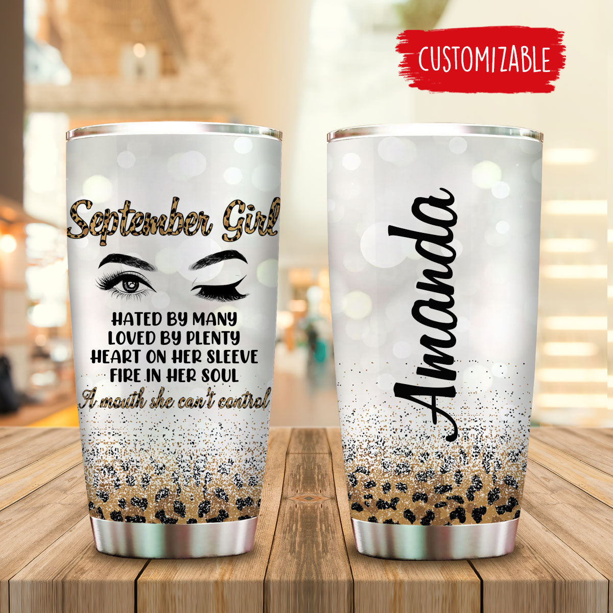 Girl Hated By Many Loved By Plenty Birth Day Queen Personalized Tumbler