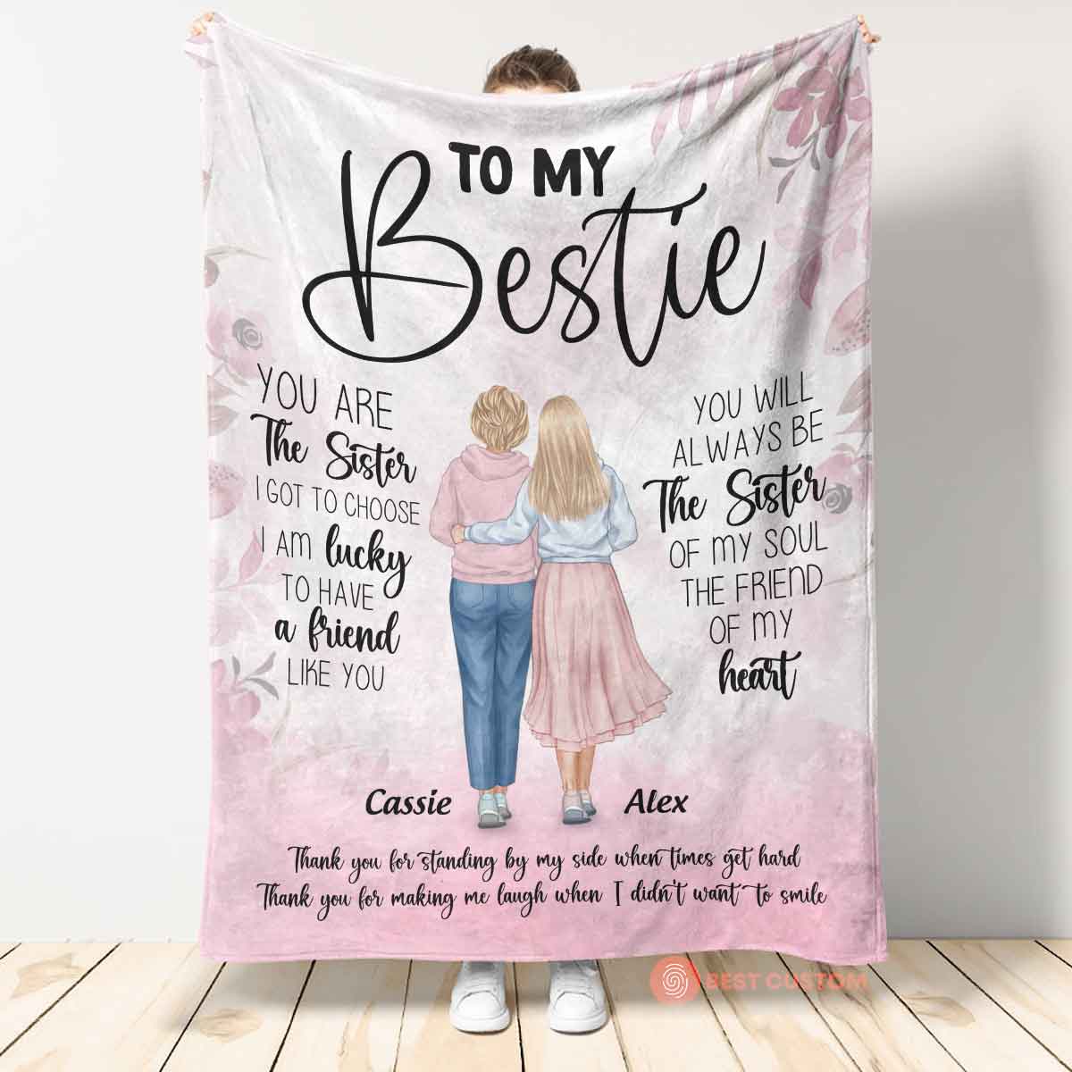 You Are The Sister - Personalized Blanket - Birthday, Friendship's Day Gift For Her, Besties, Friends 6_9a94ecff-420d-4b0b-939b-5734ec9ac6c9.jpg?v=1677483322