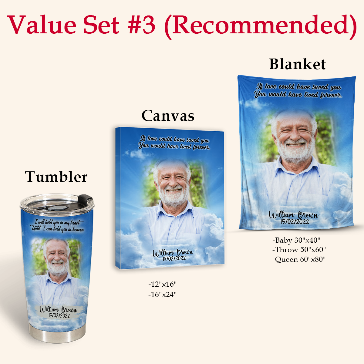 Memorial Photo Gifts - I Will Hold You In My Heart - Personalized Coffee Tumbler Photo