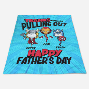 Multiverse Thanks For Not Pulling Out - Personalized Blanket - Father's Day, Funny, Birthday Gift For Dad, Husband 6_f0400c1c-0ea9-4c6f-ac5f-cb6271d02377.jpg?v=1683700492