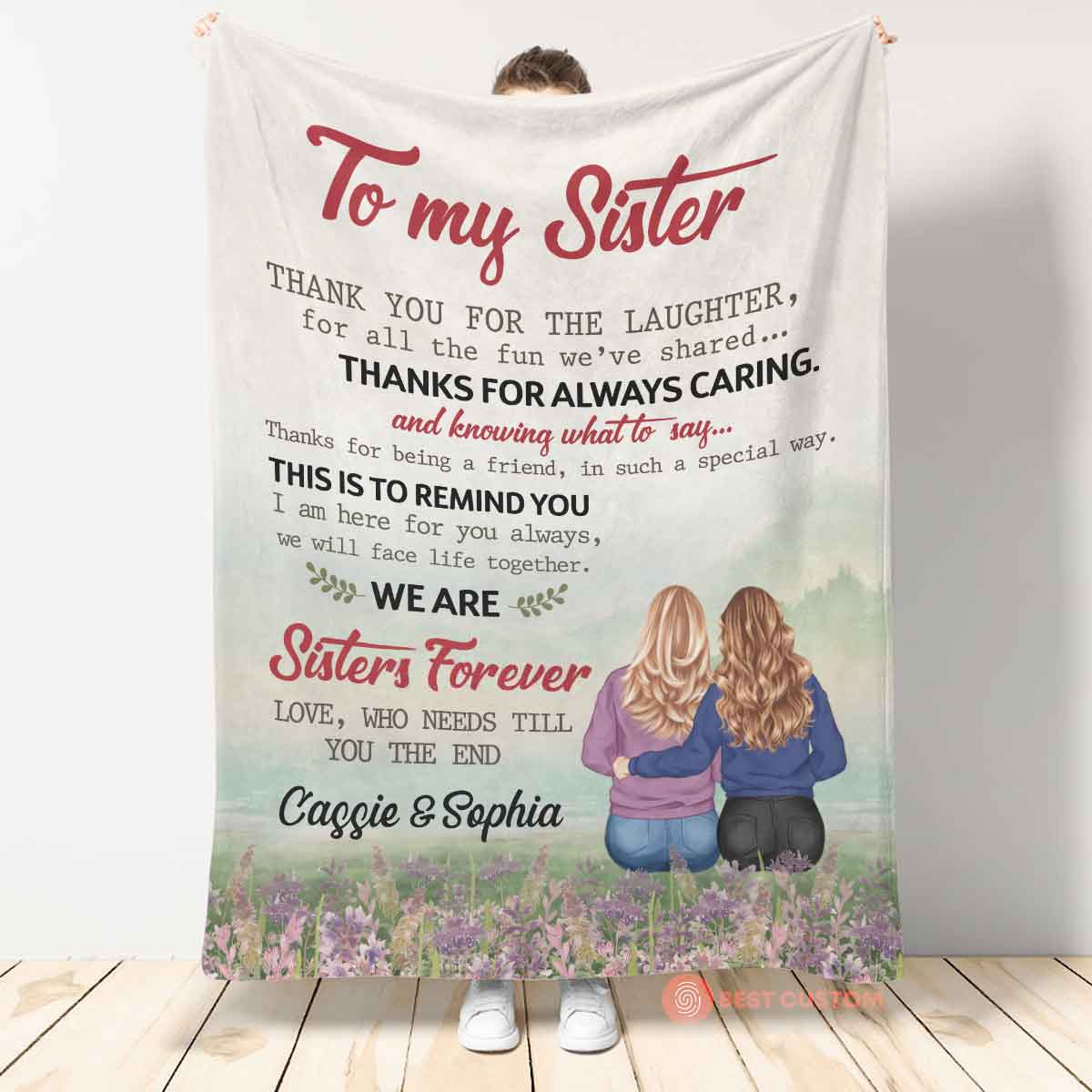 I Am Here For You - Personalized Blanket - Birthday Gift For Sisters, Soul Sisters, Besties 6_62d6c076-35d3-4df7-85d6-7efa206b4fec.jpg?v=1677481349
