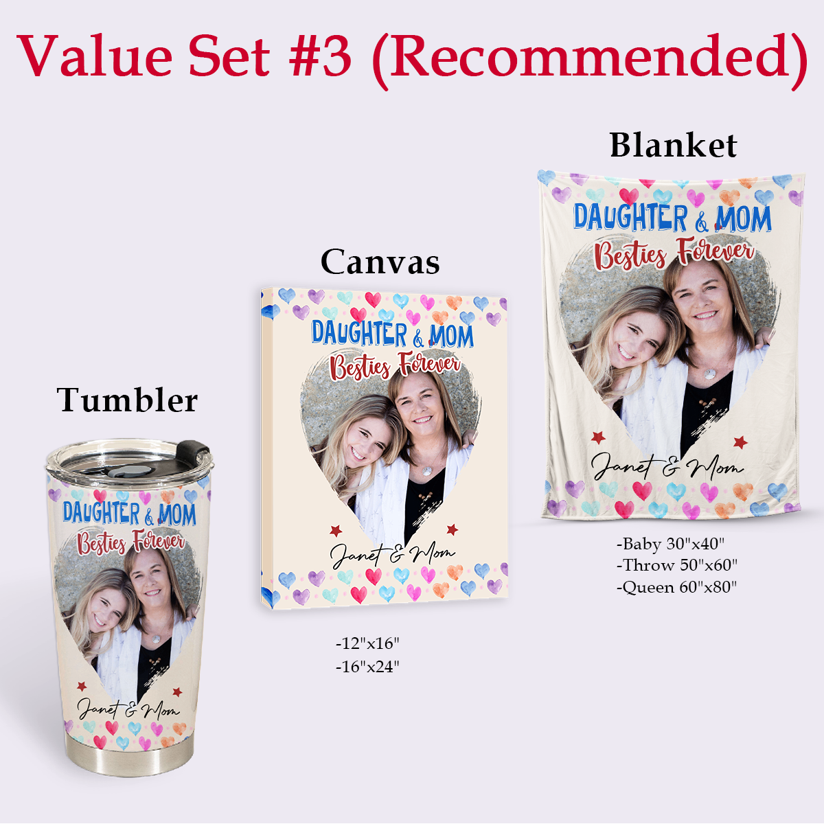 Personal Mother's Day Gifts - Daughter And Mom Besties Forever - Coffee Tumbler Personalized