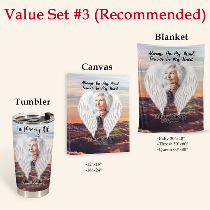In Memory Of Gift - Forver In My Heart - Best Personalized Coffee Tumbler