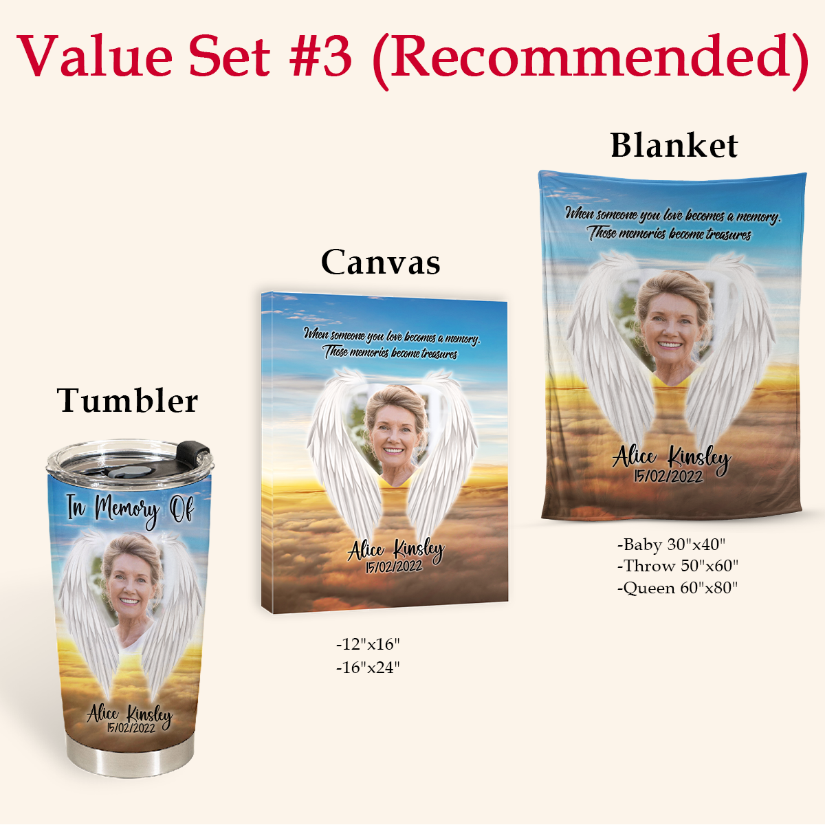 Personalized In Memory Gifts - Those Memories Become Treasures - Personalized Iced Coffee Tumbler