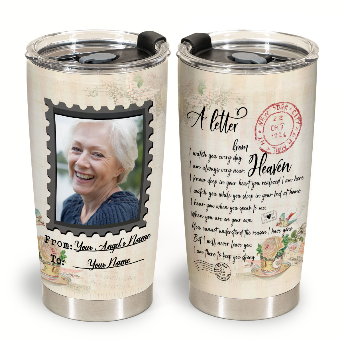 A Letter From Heaven Personalized Memorial Blanket