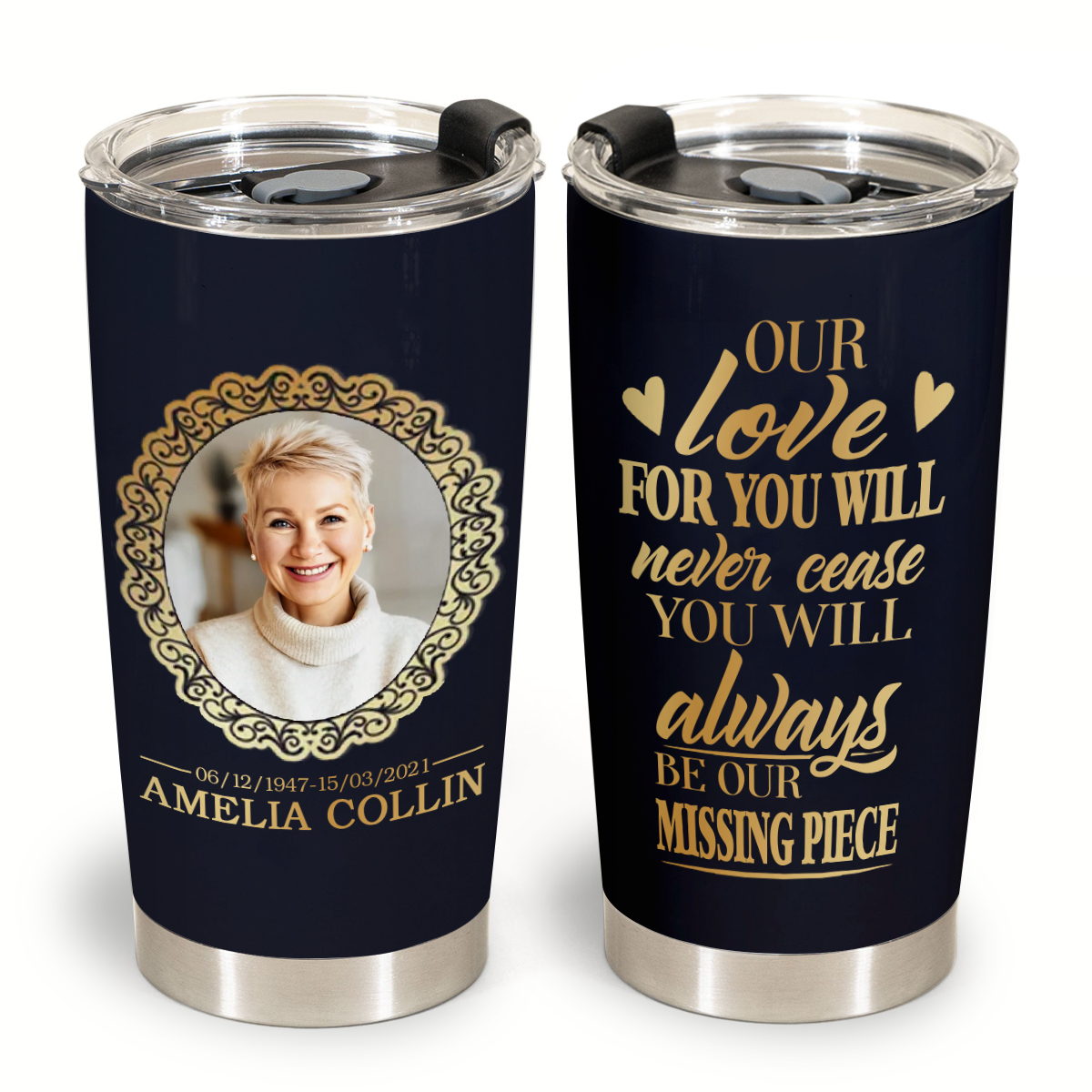 You Will Always Be Our Missing Piece Photo Canvas Memorial